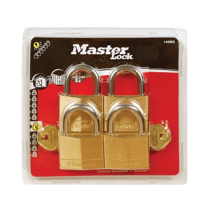 SET of 4 50mm bronze padlocks with same key 150EURQNOP