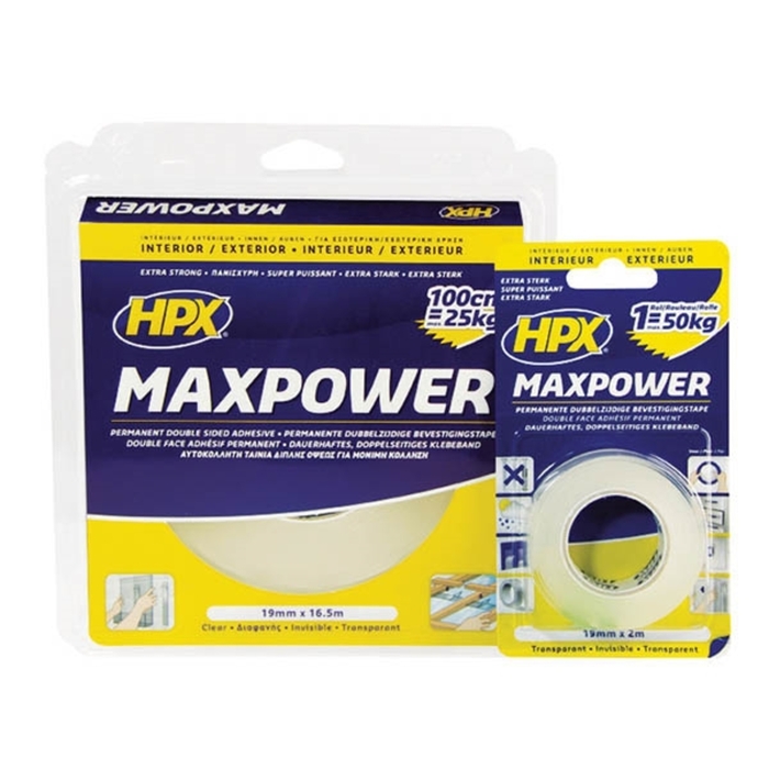 MAXPOWER 19mmx5m HT1905 double sided transparent tape