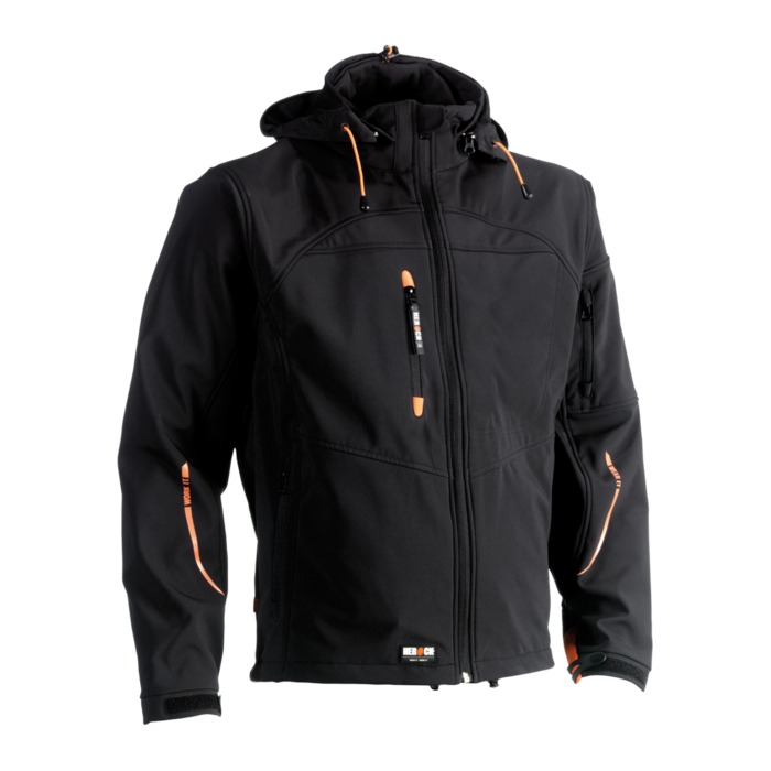 POSEIDON SOFTSHELL JACKET BLACK L 23MJC0902BK-L