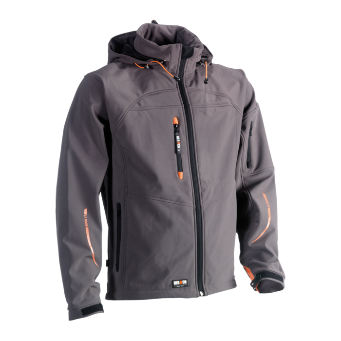 POSEIDON SOFTSHELL JACKET GREY S 23MJC0902GY-S