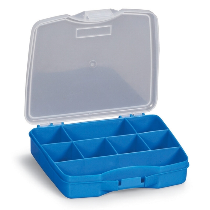 Plastic snuff box Poly 1/8 - blue 16.5 x 14 x 3.5 cm