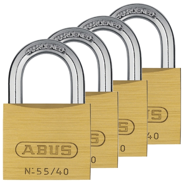 Padlock brass 55/40 Quadro