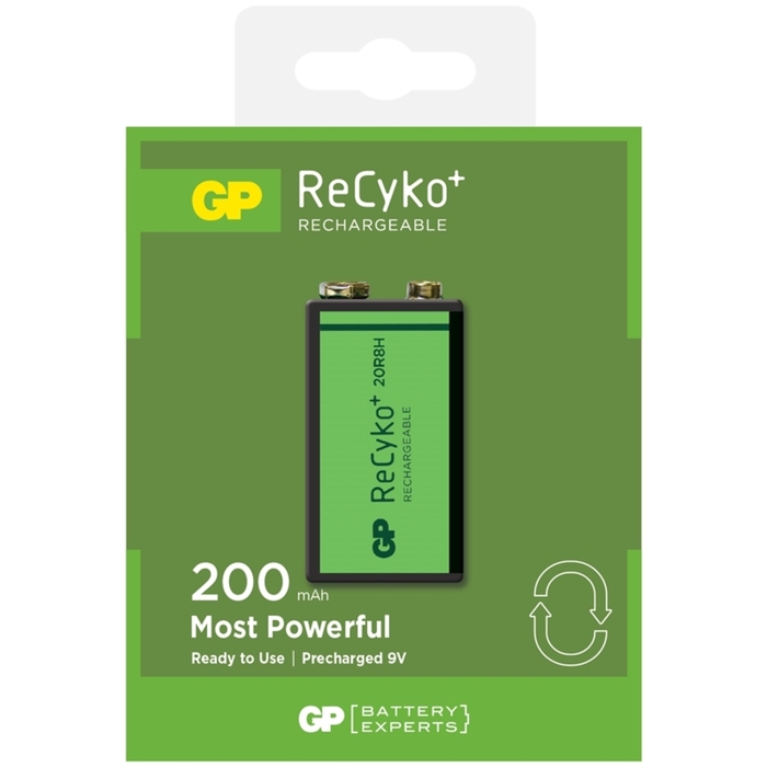 RECYCO rechargeable battery 9V series 200 NiMH