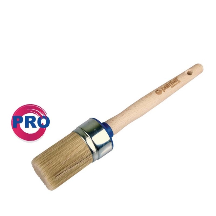 ROUND BRUSH WITH 40MM WOODEN HANDLE