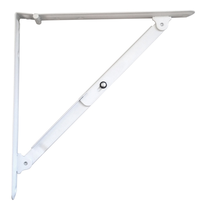 REVERSIBLE SHELF SUPPORT CORNER 400X400MM WHITE