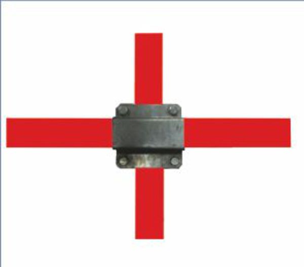 Omega Square Cross Connection for hollow beam 4040 40x40