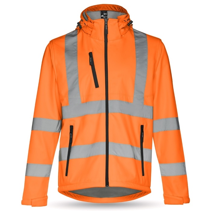 HIGH VISIBILITY SOFTSHELL ZAGREB WORK 100% P NEON YELLOW S-2XL