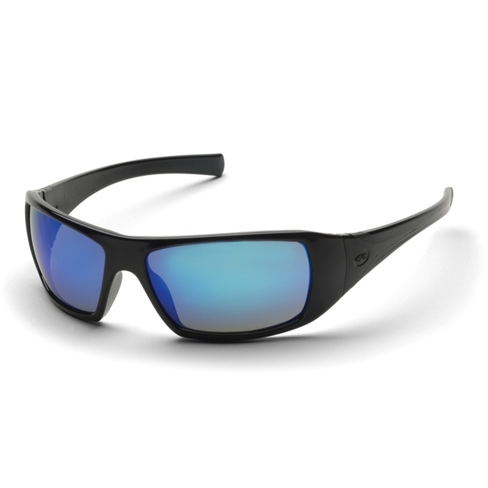 GLASSES PYRAMEX GOLIATH ICE BLUE, MIRROR LENS, ANTI-FOG METAL BLUE