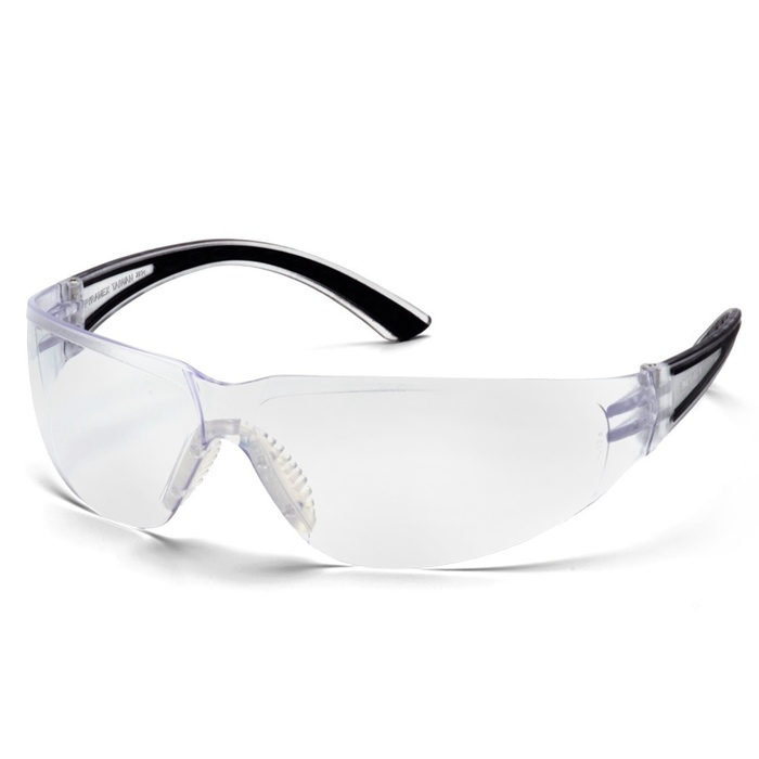 GLASSES PYRAMEX CORTEZ CLEAR LENS, ANTI-FOG TRANSPARENT