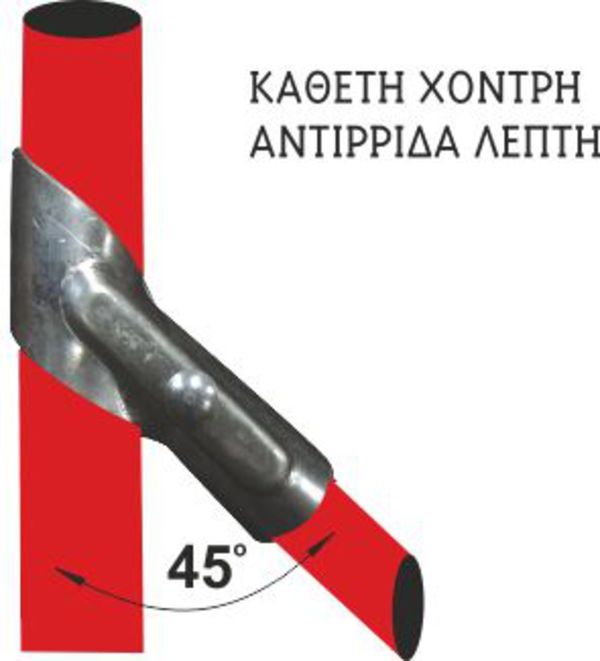 Sistoliki Antirida (Reducing leaning support - Vertical thick/Support thin)