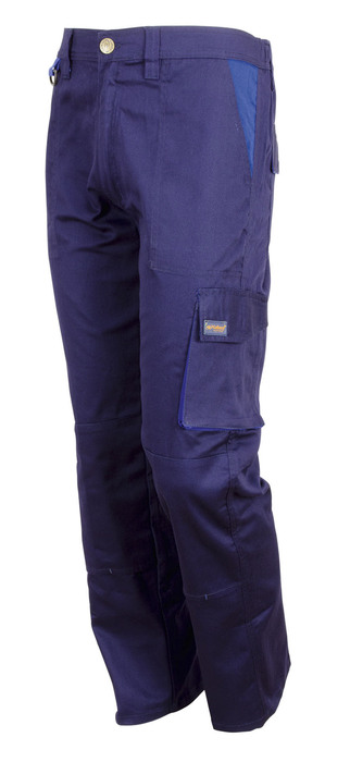 WORK TROUSERS GALAXY GLX30 65P/35C 240g NAVY BLUE-ROYAL BLUE S-2XL