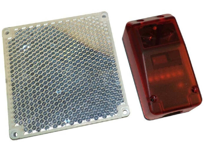 Set (Transmitter and Reflector 10x10cm) Witt Sensoric RP25 Safety Photocells