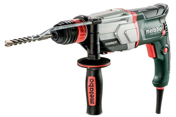 Metabo 880 Watt Electric Rotary Gun KHE 2860 Quick with Metabo Quick system with double choke