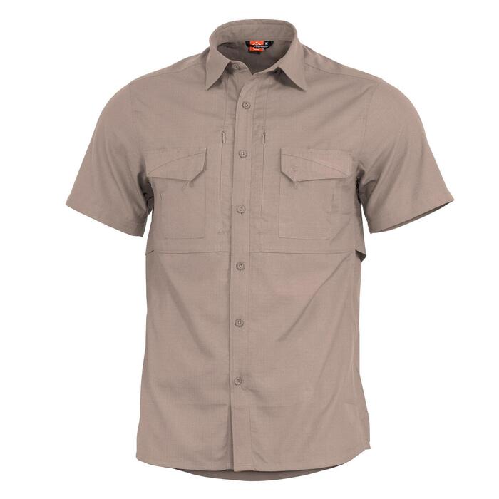 PLATO SHIRT SHORT K02019-SH-04-Khaki