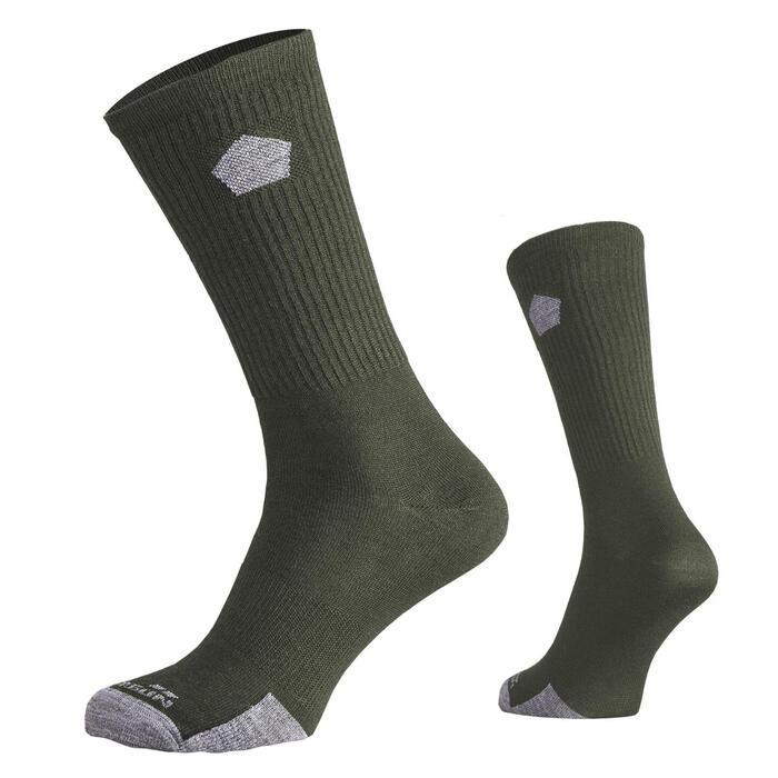 ALPINE MERINO SOCKS LIGHT EL14015-06-Olive Green