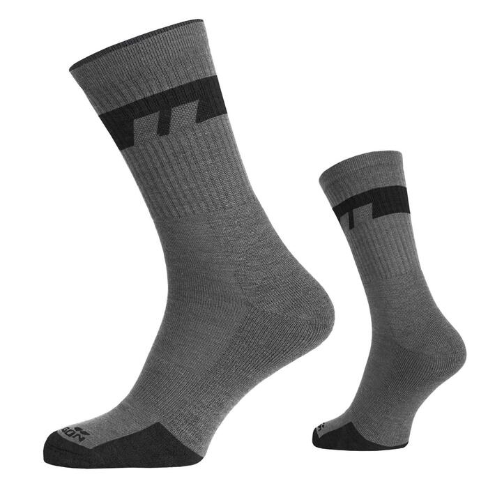 ALPINE MERINO SOCKS MID EL14016-17-Cinder Grey