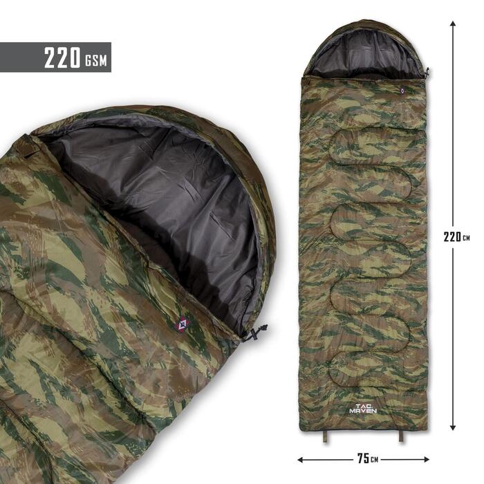 SENTINEL SLEEPING BAG 220GR/m² D19001-Camo-56-GR.Camo