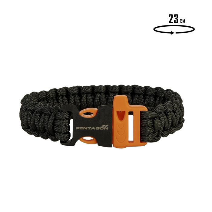 PSELION BRACELET K25047-Black/Orange