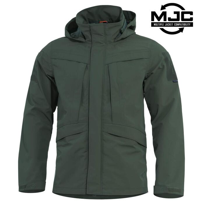 HURRICANE SHELL JACKET K07014-86-Forest Night Green