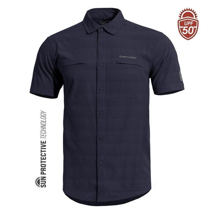 RIPPLE SHIRT K02028-05MB-Midnight Blue