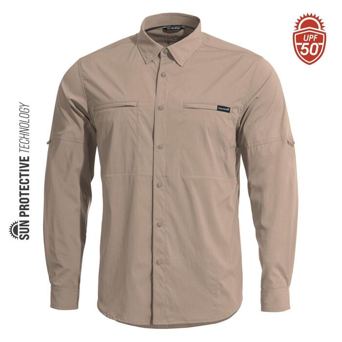 WAYNE SUNPROOF SHIRT K02029-04-Khaki