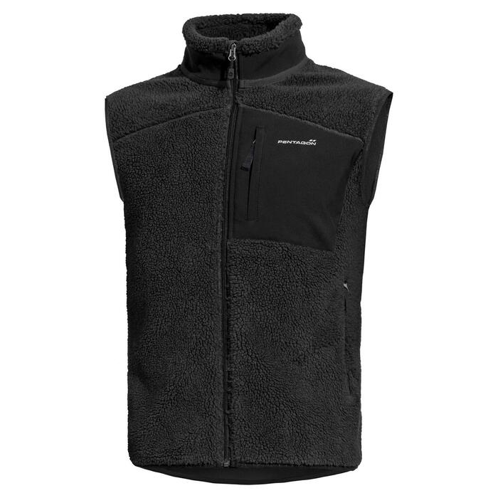 SUMMIT SHERPA FLEECE VEST K04016-01-Black