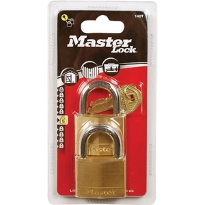 SET of 2 50mm bronze padlocks with the same key 150EURT