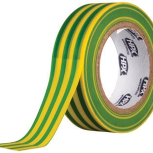 Electrical cable insulation tape 19mmx10m yellow/green IE1910