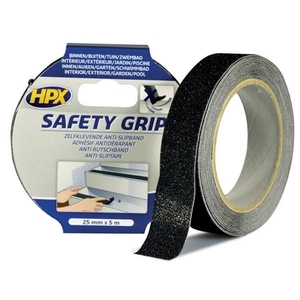 Safety grip αντιολισθητική ταινία ασφαλείας μαύρη 25mmx5m, HPX SB2505