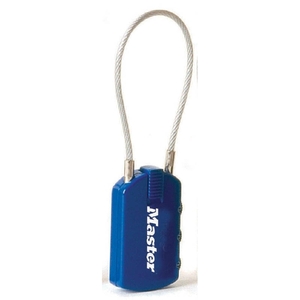 Combination luggage lock with tag, MASTERLOCK 4684EURD