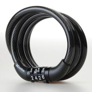 Λουκέτο συρματόσχοινο ποδηλάτου μαύρο με συνδυασμό 1.2m Φ8mm, MASTERLOCK 8143EURDPRO