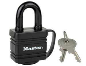 Laminated padlock with thermoplastic cover 7804EURD