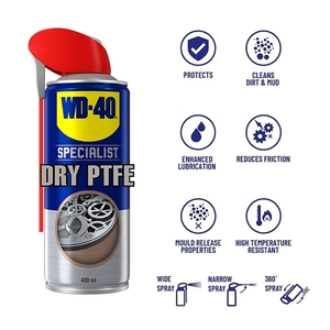 WD-40 Specialist Dry PTFE Lubricant 400ml, Σπρέι ξηρού PTFE 51395 Φωτογραφία 3