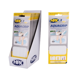 Αντιολισθητική ταινία Aqua Grip διάφανη 20mm x 240mm (8 λωρίδες) AG2024