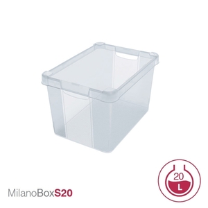 MilanoS12 plastic storage box with lid 38 x 28 x H14 cm Photo 4
