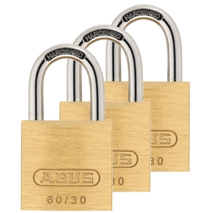 Brass padlock 60/30 Triple (3 pieces)