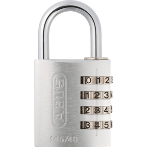 PADLOCK 41.5X77MM WITH 4 DIGITS SILVER 145/40B