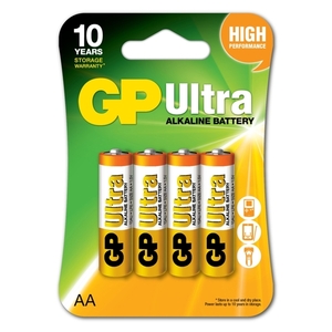 Batteries GP ULTRA Alkaline AA LR06 4pcs