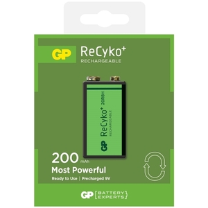RECYCO rechargeable battery 9V series 200 NiMH