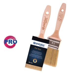 PLATE BRUSH PRO WOODEN HANDLE 60MM