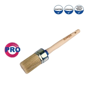 ROUND BRUSH WITH WOODEN HANDLE 30MM Photo 2