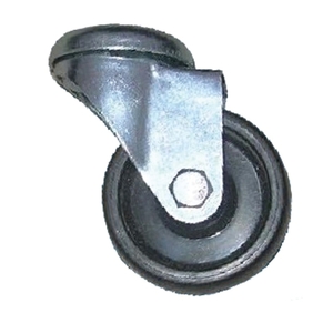 Wheel Φ38 mm with 10.5 mm hole, galvanized/black
