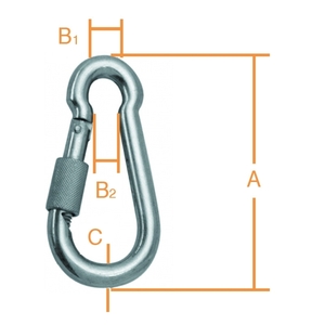Safety hook with screw Photo 2