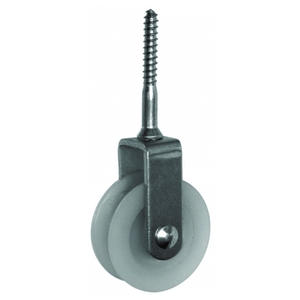 Galvanized screw roller 90 x 30 x 6 mm