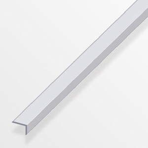 Anodized aluminum corner profile, stair/wall protection silver 14 x 10 x 1.5 mm, 2 M