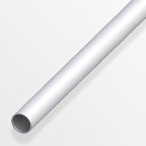 Silver anodized aluminum round tube 12 x 1 mm, 1 M