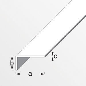 PVC CORNER PROFILE 1M 20X10X1.5 WHITE Photo 2