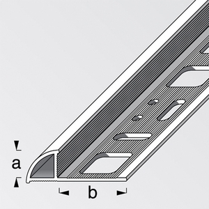 PROTECTIVE FRONT TILE ANODE ALUMINUM, 10MM, 2.5M, CHROME Photo 5