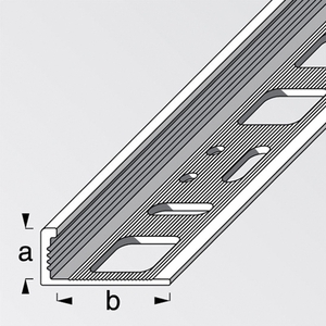 Multi-purpose aluminum corner tile profile 8 x 21 mm, 1 M Photo 3