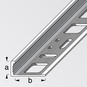 Multi-purpose aluminum corner tile profile silver 12.5 x 21 mm, 1 M Photo 3